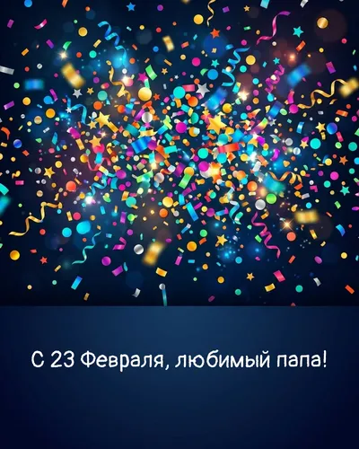 Поздравительная открытка: взрыв яркого конфетти и золотых блёсток — праздничный салют
