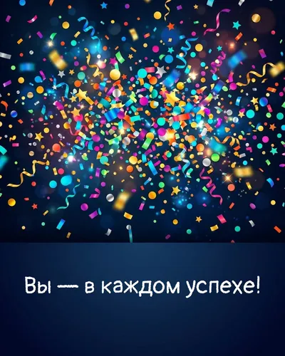 открытка — вы — в каждом успехе!