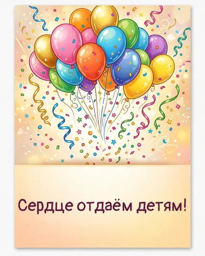 открытка — сердце отдаём детям!